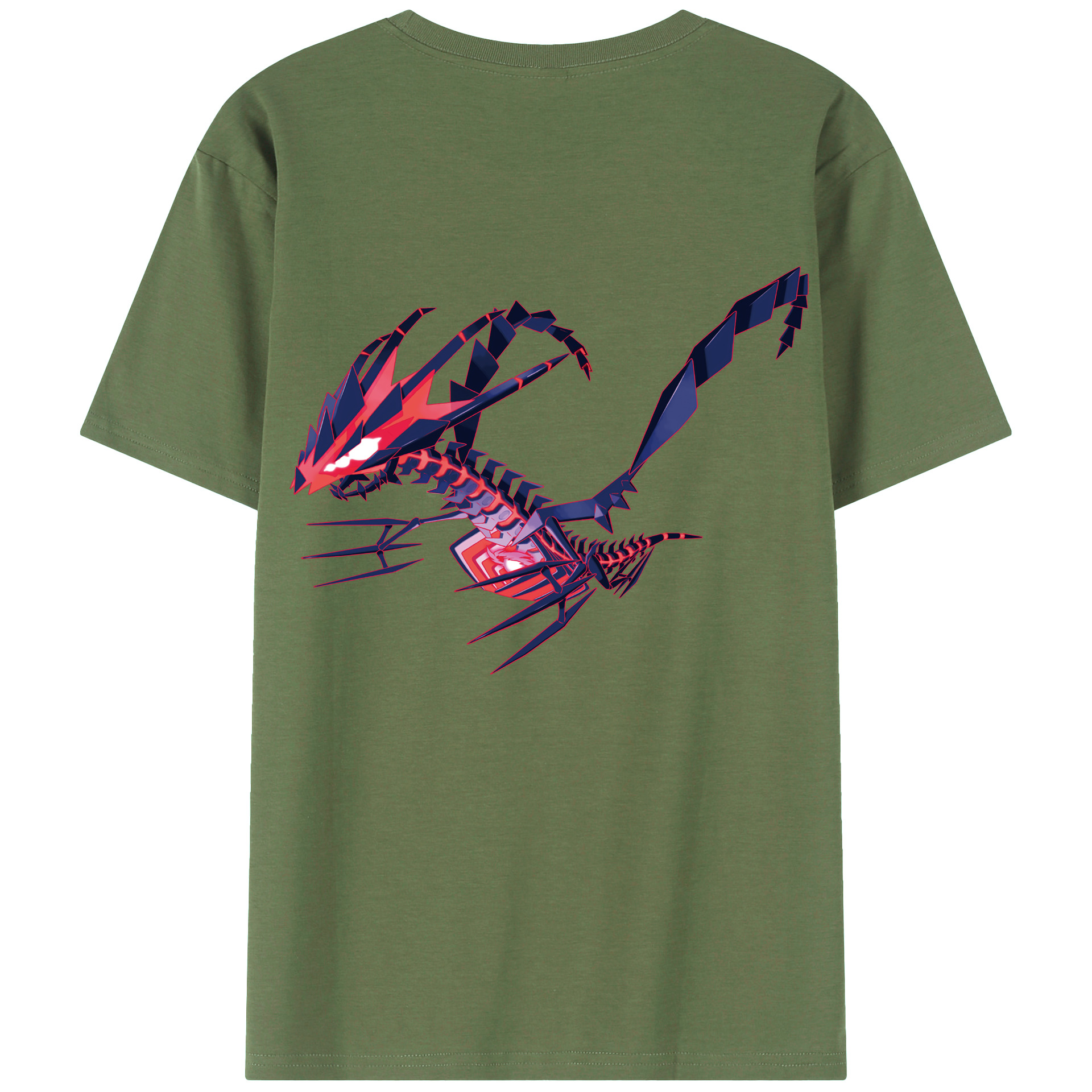 （画像用） ポケットモンスター Pokémon 綿100％ メンズ半袖Tシャツ（バックプリント） 通気性